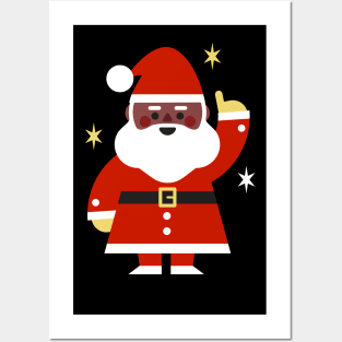 Black Santa Claus Posters and Art